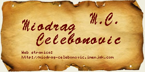 Miodrag Čelebonović vizit kartica